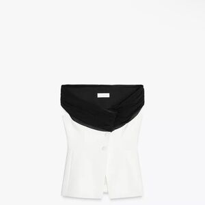 Zara Black and White Women's Top